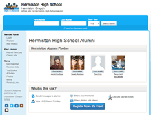 Tablet Screenshot of hermistonhighschool.org